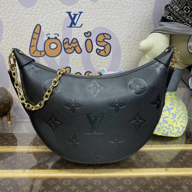 Replica Louis Vuitton Loop Hobo Black - realistic designer-inspired fake bag