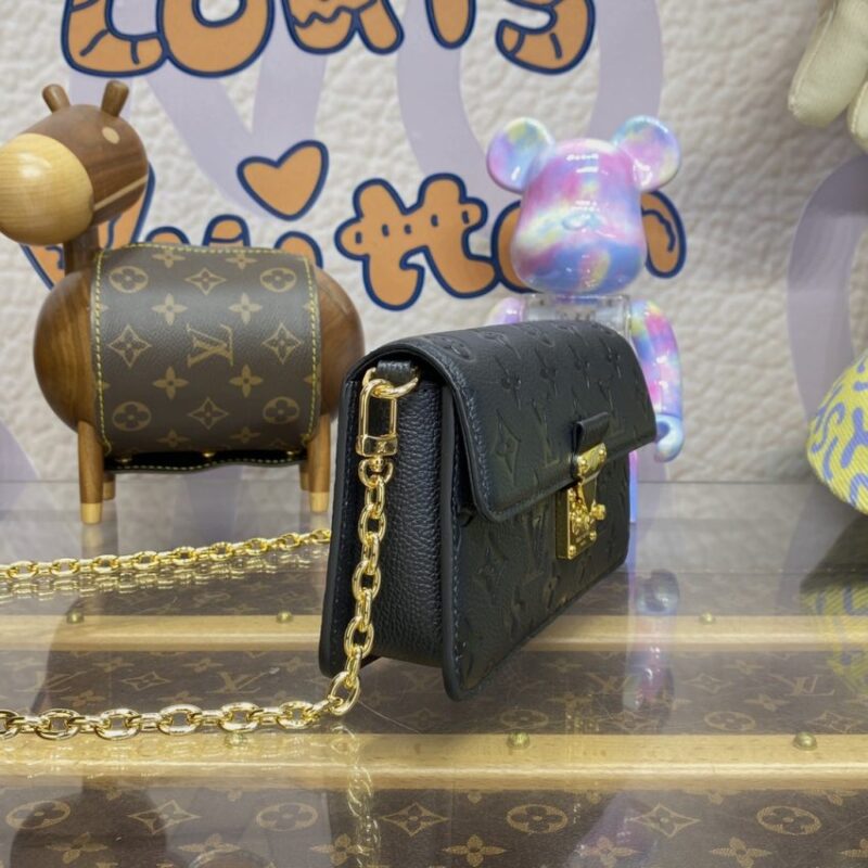 Replica Louis Vuitton Wallet On Chain Metis Black - near-authentic luxury replica handbag