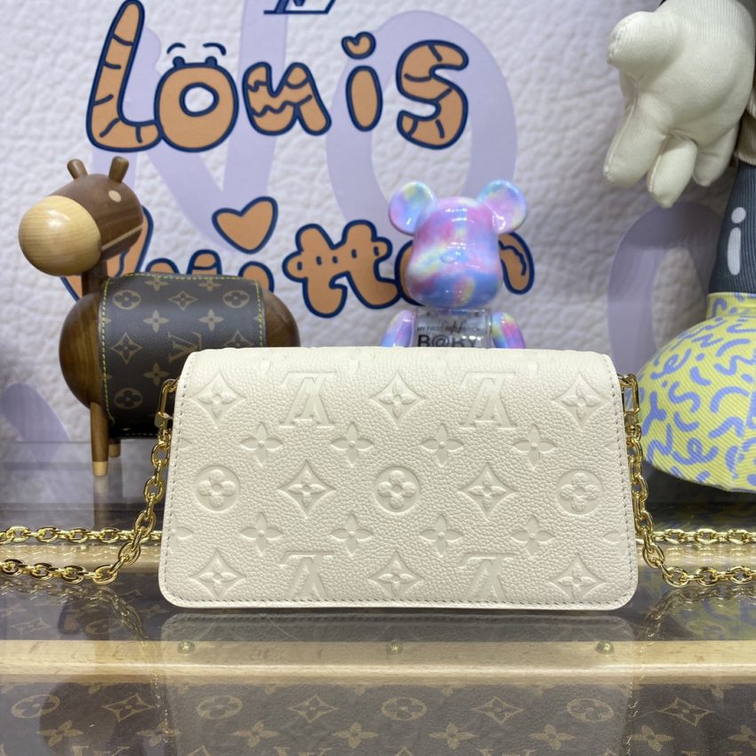 Replica Louis Vuitton Wallet On Chain Metis White - top-tier luxury replica shoulder bag