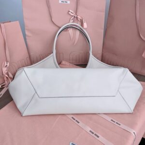 Replica Miu Miu Ivy Tote White - best quality luxury bag dupe