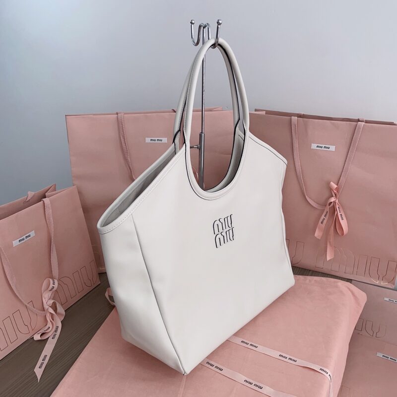 Replica Miu Miu Ivy Tote White - premium 1:1 fake handbag model
