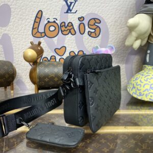 Replica Louis Vuitton Trio Messenger Full Black - top-tier luxury replica shoulder bag