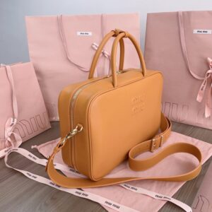 Replica Miu Miu Arcadie Light Brown - top-tier luxury replica shoulder bag