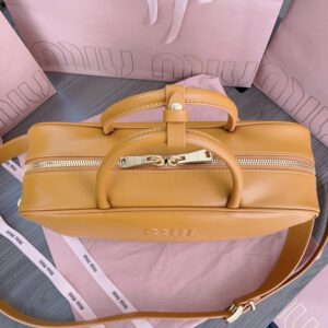 Replica Miu Miu Arcadie Light Brown - best quality luxury bag dupe