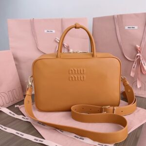 Replica Miu Miu Arcadie Light Brown - near-authentic luxury replica handbag