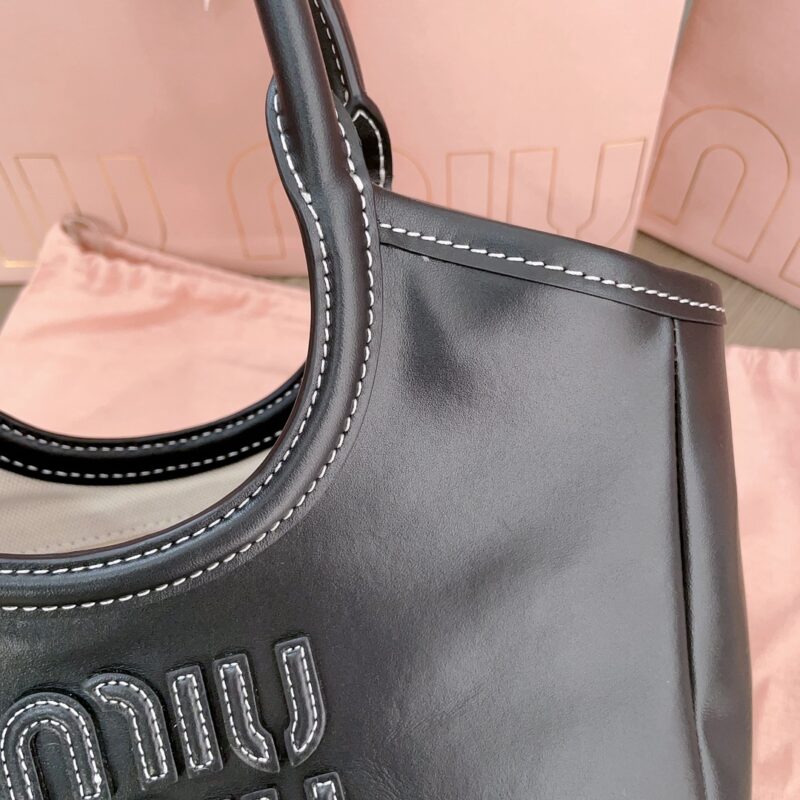 Replica Miu Miu Ivy Small Tote Black - near-authentic luxury replica handbag