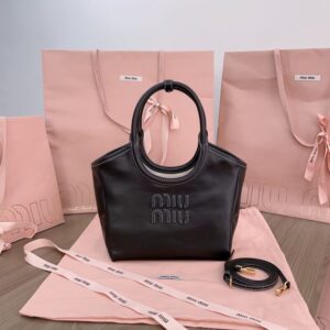 Replica Miu Miu Ivy Small Tote Black - top-rated replica designer bag