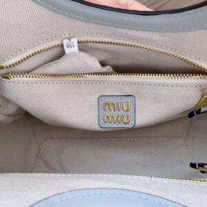 Replica Miu Miu Ivy Small Tote Grey - top-tier luxury replica shoulder bag