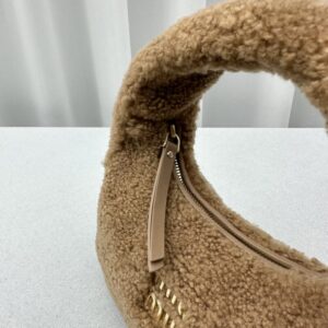 Replica Miu Miu Wander Wool Brown - high-quality designer bag clone