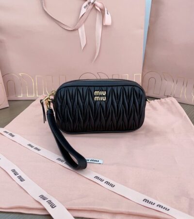 Replica Miu Miu Clutch Black - top-tier luxury replica shoulder bag