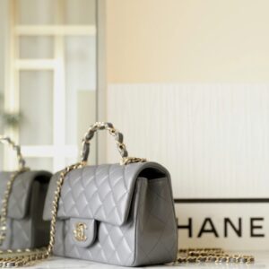 Replica CHANEL CF 20 cm Handle Beige - near-authentic luxury replica handbag