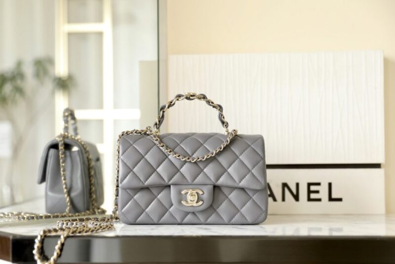 Replica CHANEL CF 20 cm Handle Beige - top-rated replica designer bag