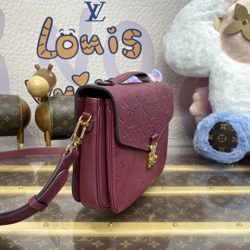 Replica Louis Vuitton Pochette Metis Bordeaux - authentic-look luxury purse replica