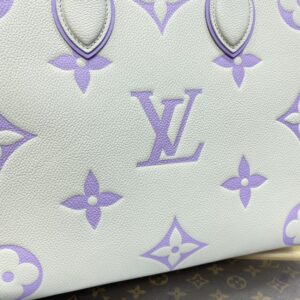 Replica LV OnTheGo White Purple - high-accuracy replica luxury purse
