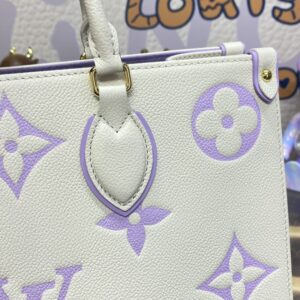 Replica LV OnTheGo White Purple - high-accuracy replica luxury purse