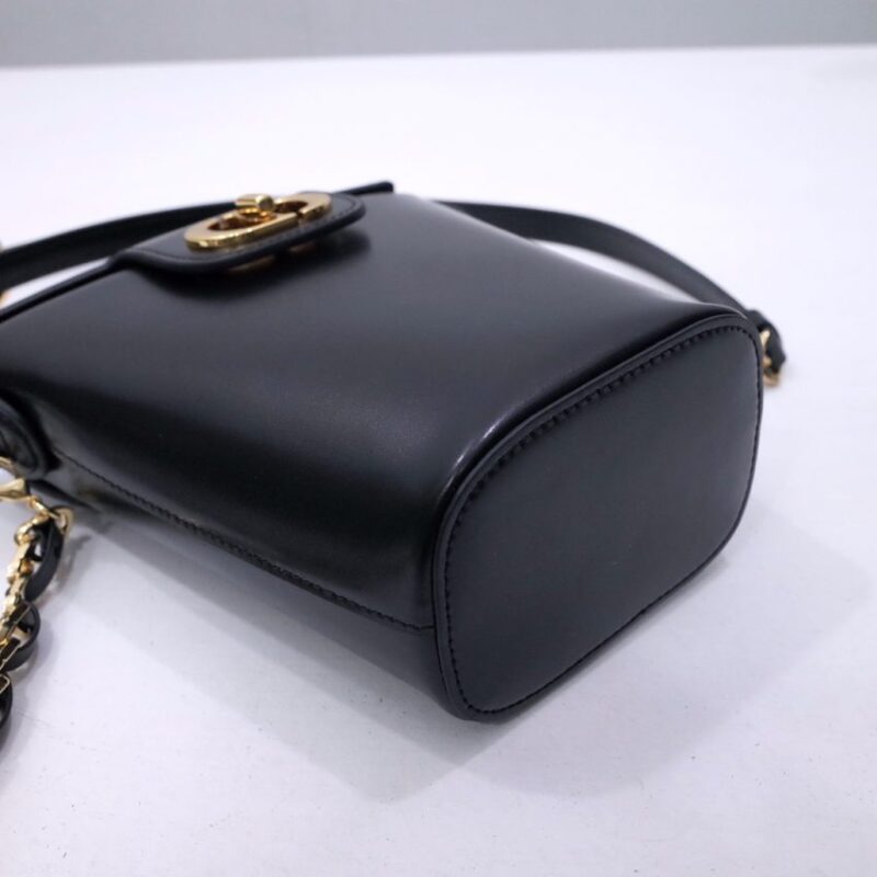 Replica Dior 30 Montaigne Amber Chain Black - premium 1:1 fake handbag model