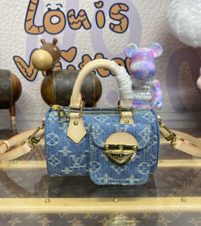 Replica Louis Vuitton Speedy Nano Denim New - elite superclone designer purse