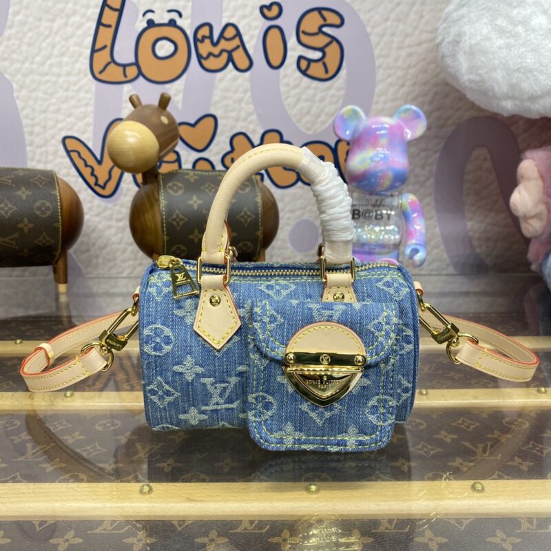 Replica Louis Vuitton Speedy Nano Denim New - elite superclone designer purse