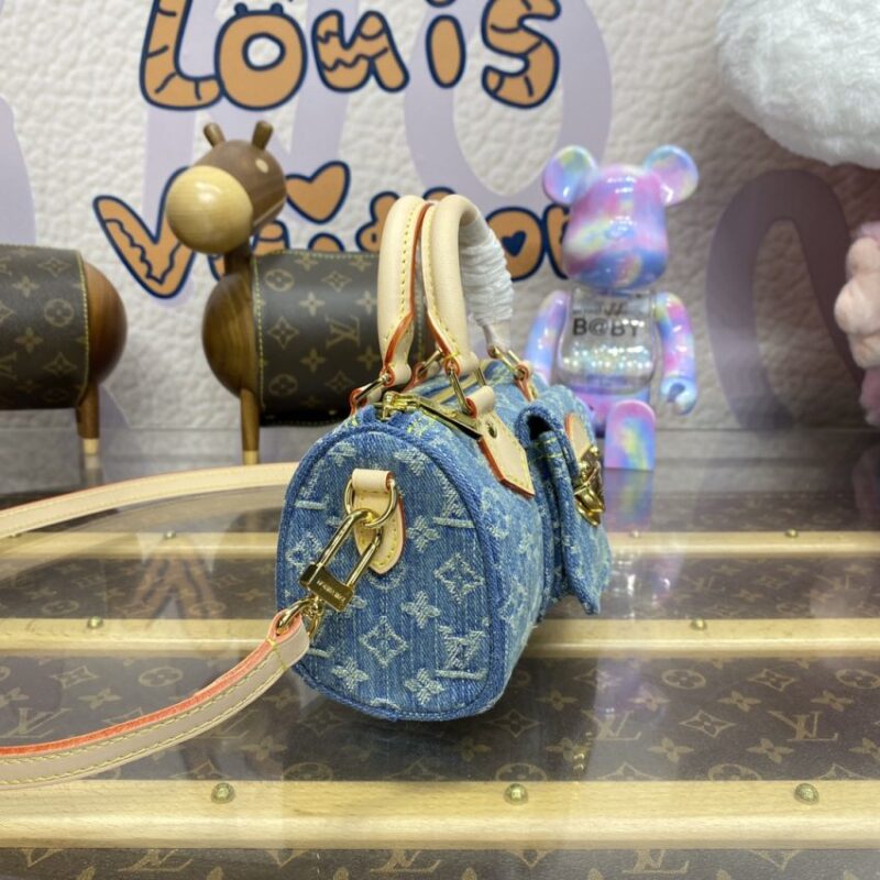 Replica Louis Vuitton Speedy Nano Denim New - top-rated replica designer bag