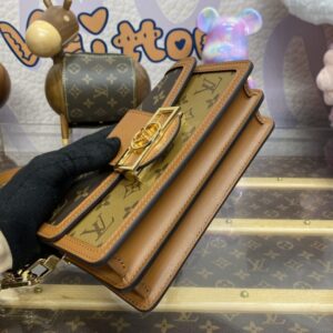 Replica Louis Vuitton Dauphine East West Brown - best quality luxury bag dupe