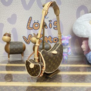 Replica Louis Vuitton Croissant Brown - near-authentic luxury replica handbag