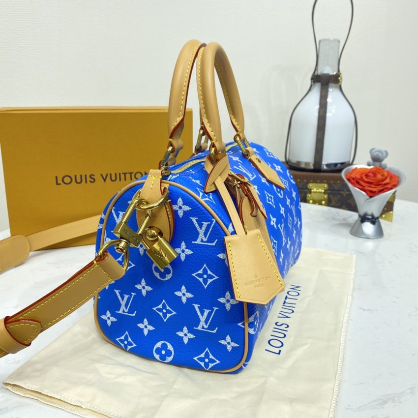 Replica Louis Vuitton Speedy P9 Bandouliere 25 Blue - realistic designer-inspired fake bag