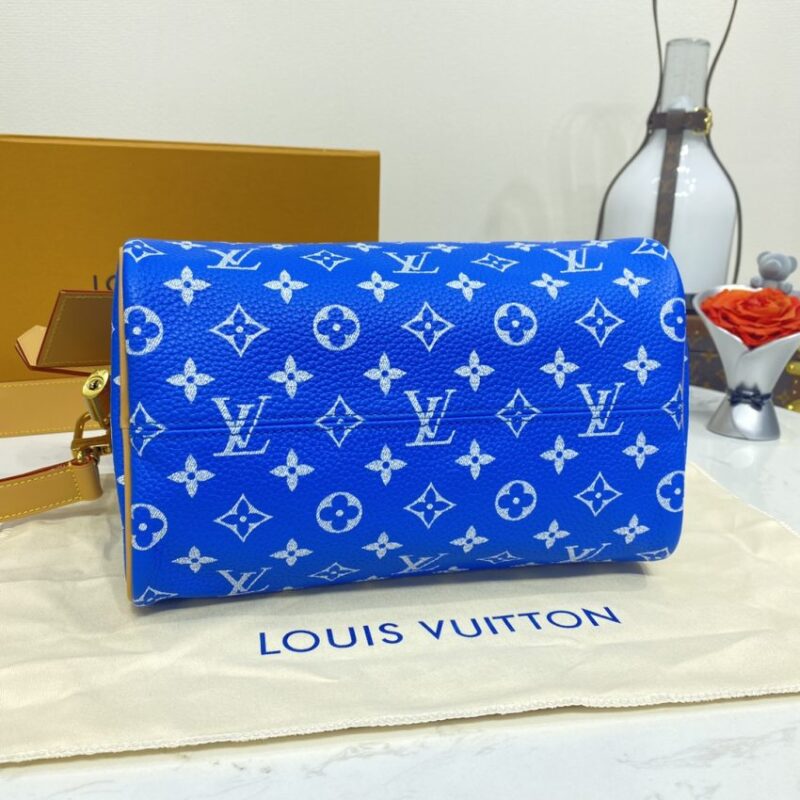Replica Louis Vuitton Speedy P9 Bandouliere 25 Blue - high-quality designer bag clone