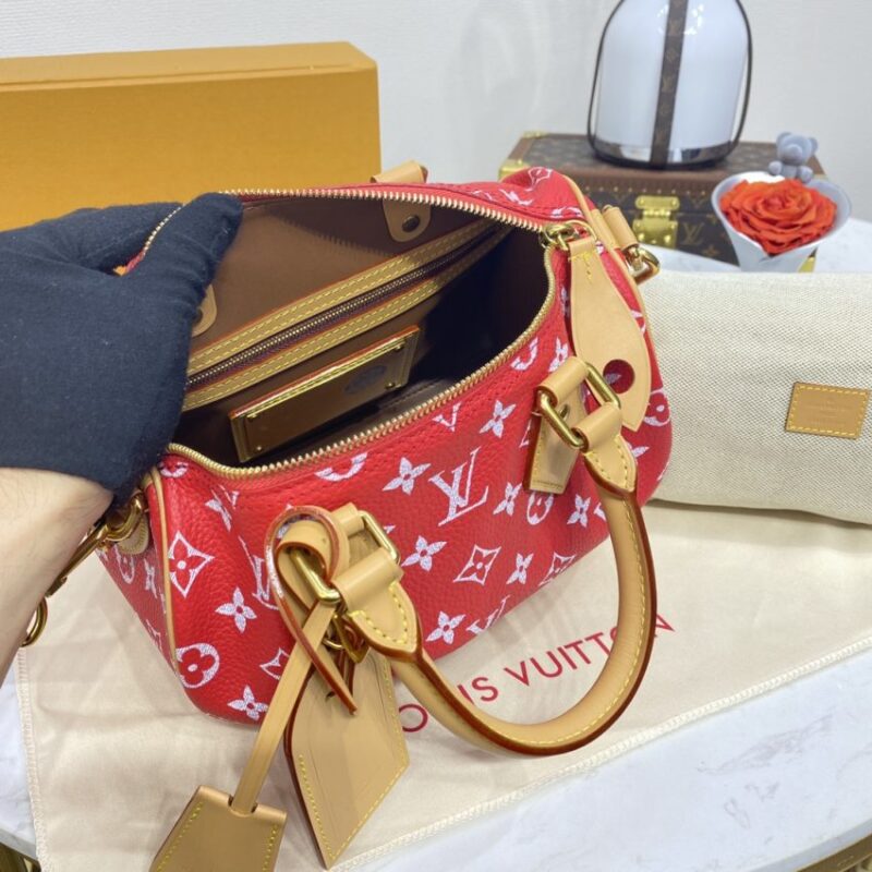 Replica Louis Vuitton Speedy P9 Bandouliere 25 Red - 1:1 designer replica handbag