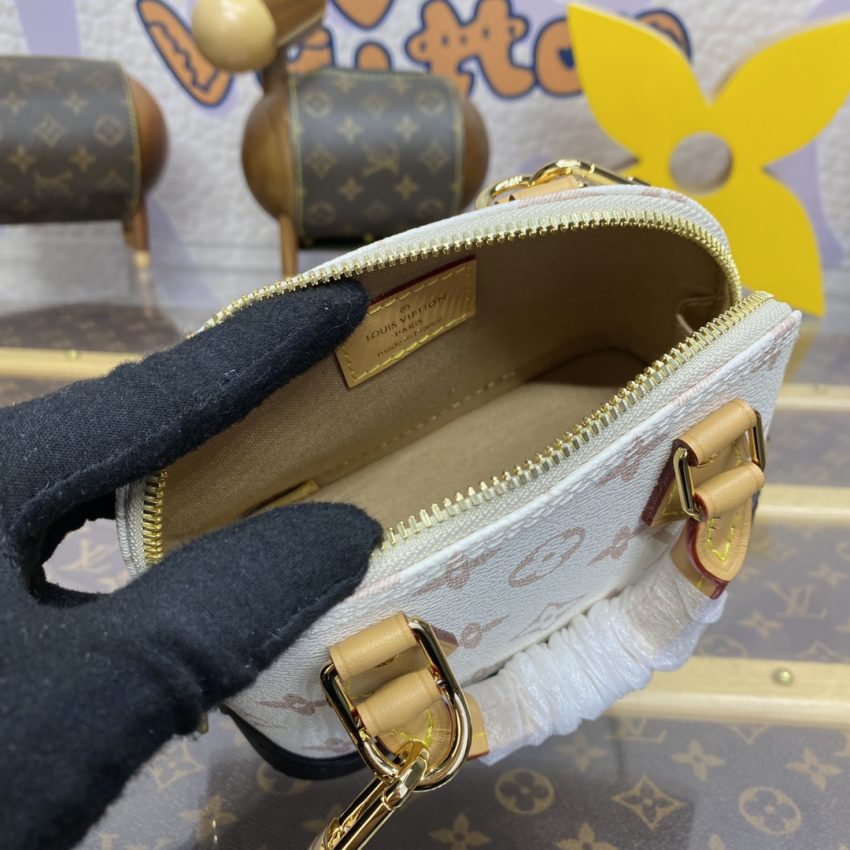 Replica Louis Vuitton Alma Nano White - elite superclone designer purse
