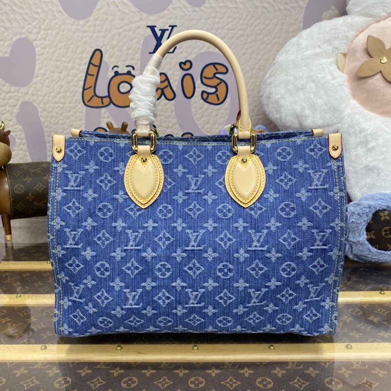 Replica LV OnTheGo Denim - high-accuracy replica luxury purse