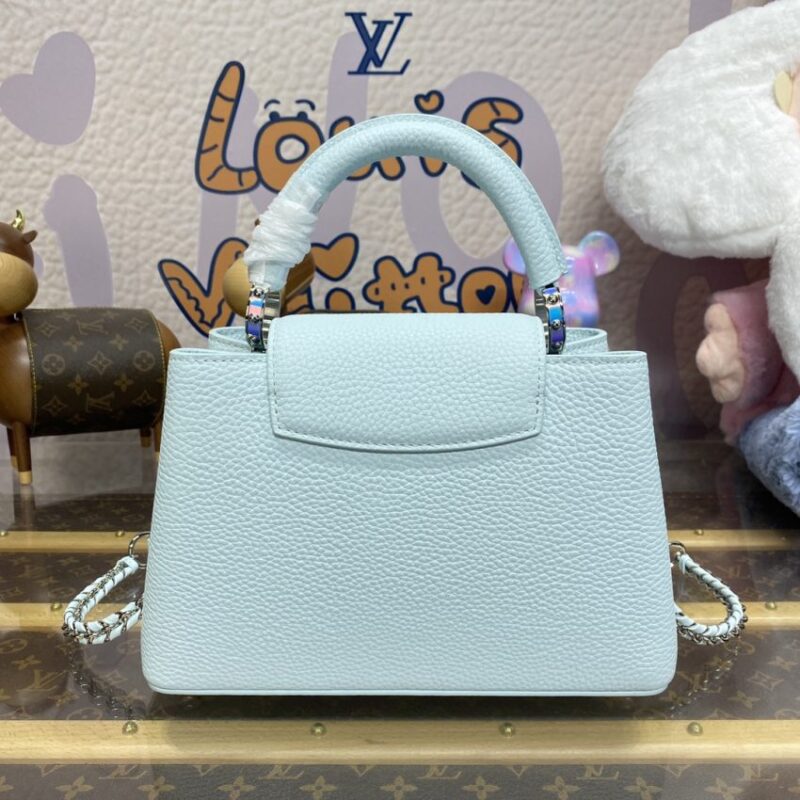 Replica Loius Vuitton Capucines Blue - high-quality designer bag clone