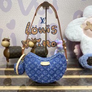 Replica Louis Vuitton Croissant Denim - premium 1:1 fake handbag model