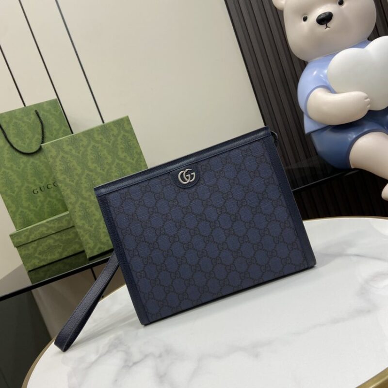 Replica Gucci Ophidia Clutch Black - premium 1:1 fake handbag model