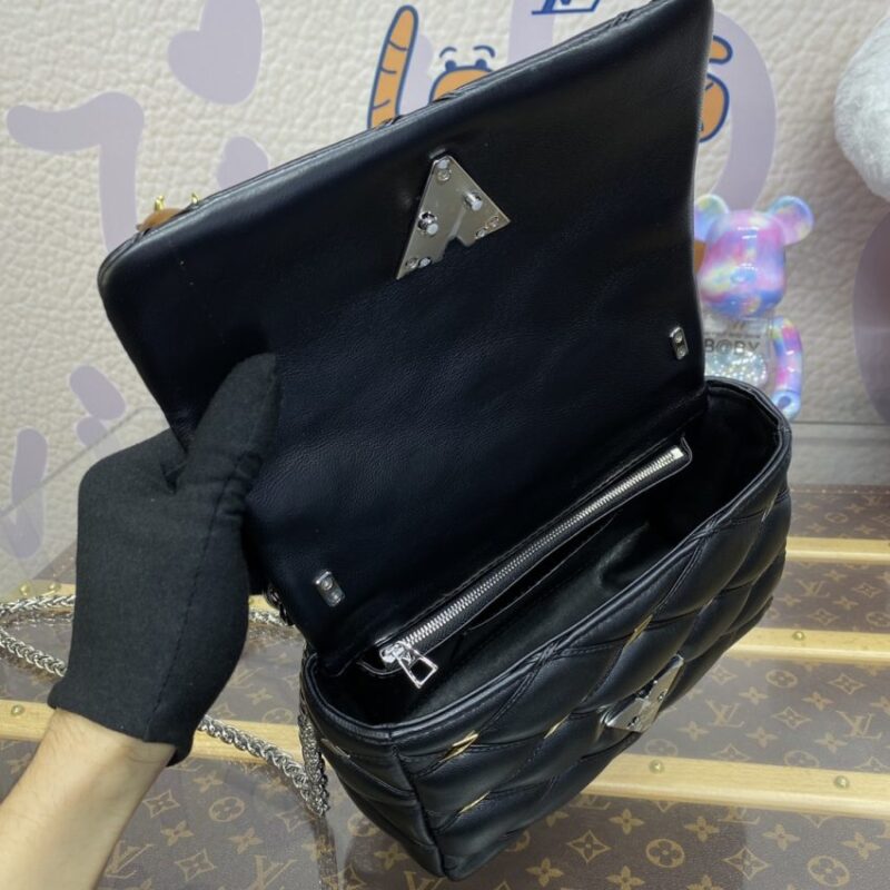 Replica Louis Vuitton Go-14 Black - near-authentic luxury replica handbag