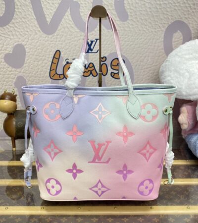 Replica Louis Vuitton Neverfull MM Purple - elite superclone designer purse
