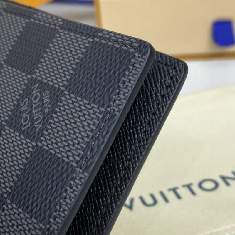 Replica Louis Vuitton Multiple Wallet Black Grid - high-quality designer bag clone