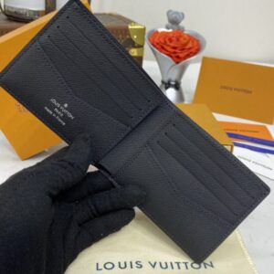 Replica Louis Vuitton Slender Wallet Black Grid - top-tier luxury replica shoulder bag