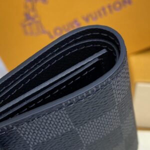 Replica Louis Vuitton Slender Wallet Black Grid - near-authentic luxury replica handbag