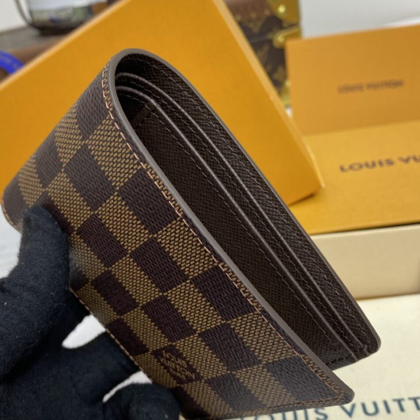 Replica Louis Vuitton Multiple Wallet Brown Grid - top-tier luxury replica shoulder bag