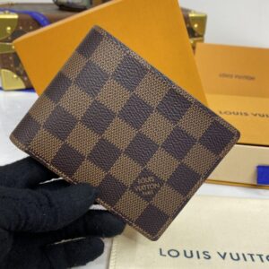 Replica Louis Vuitton Multiple Wallet Brown Grid - best quality luxury bag dupe