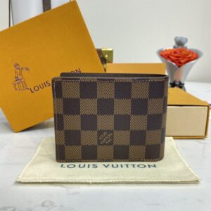 Replica Louis Vuitton Multiple Wallet Brown Grid - elite superclone designer purse