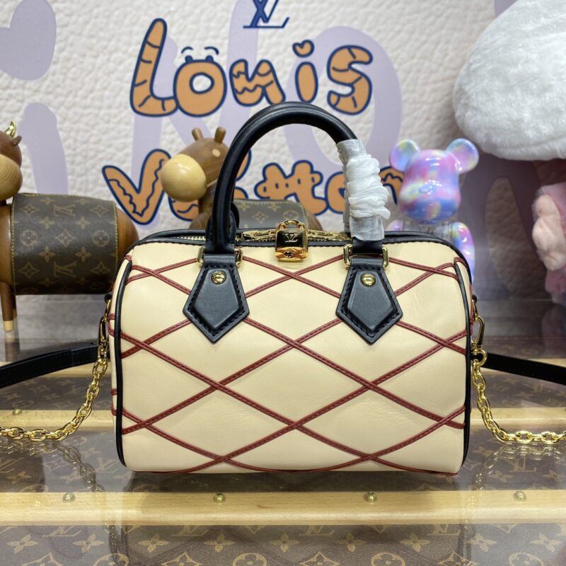 Replica Louis Vuitton Speedy Bandouliere 20 Beige - best-selling designer handbag dupe