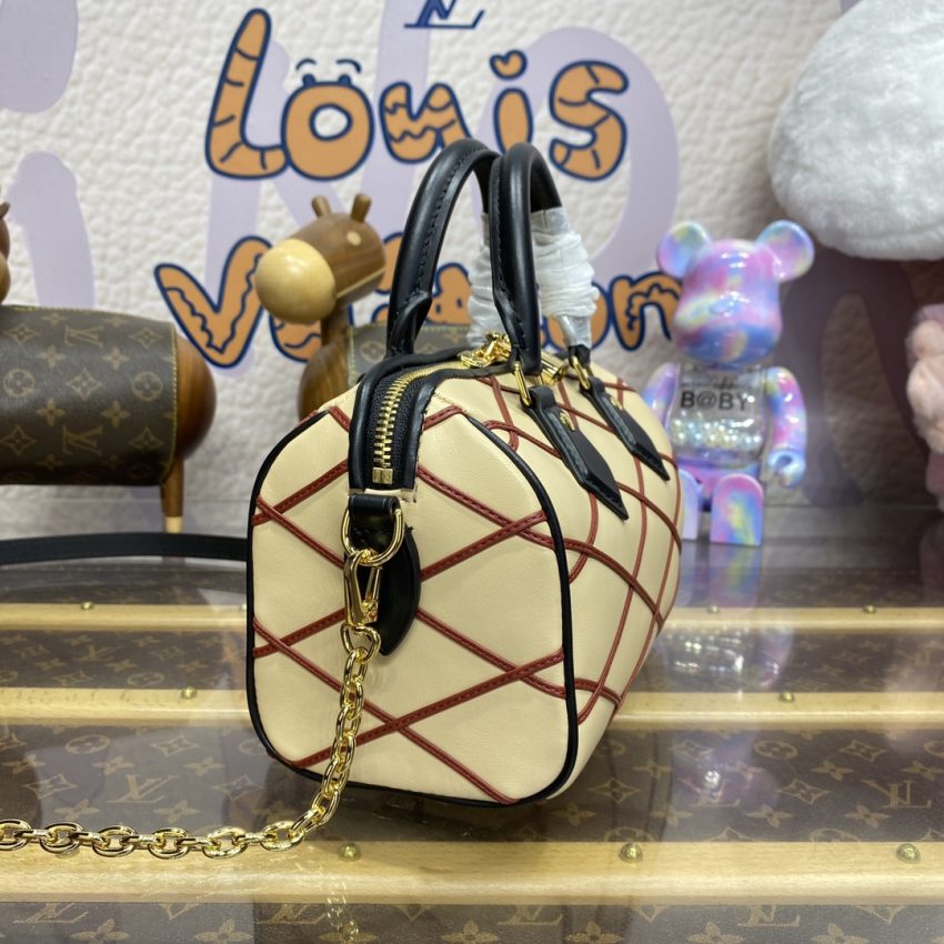 Replica Louis Vuitton Speedy Bandouliere 20 Beige - elite superclone designer purse