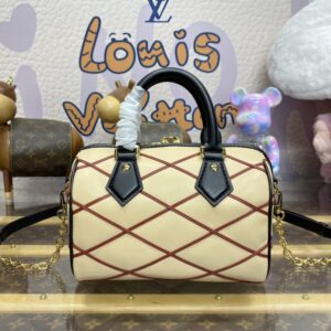 Replica Louis Vuitton Speedy Bandouliere 20 Beige - top-tier luxury replica shoulder bag