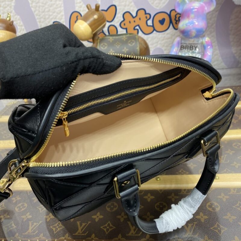 Replica Louis Vuitton Speedy Bandouliere 25 Full Black - best quality luxury bag dupe
