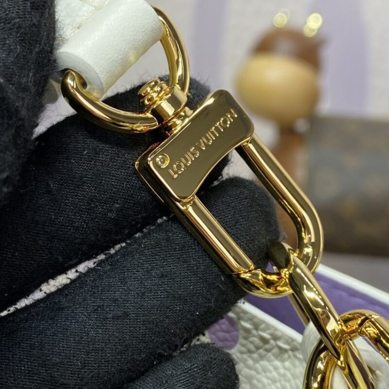 Replica Louis Vuitton NeoNoe BB Bag White-Purple - high-end fake designer purse