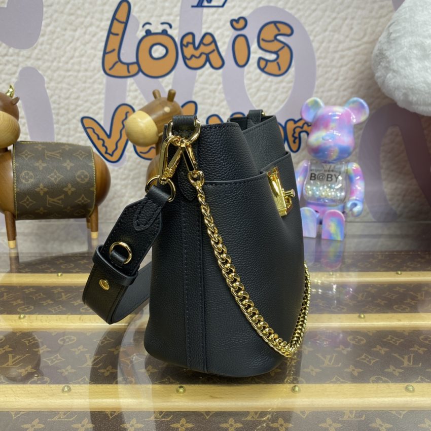 Replica Louis Vuitton Lock and Walk Black - top-rated replica designer bag