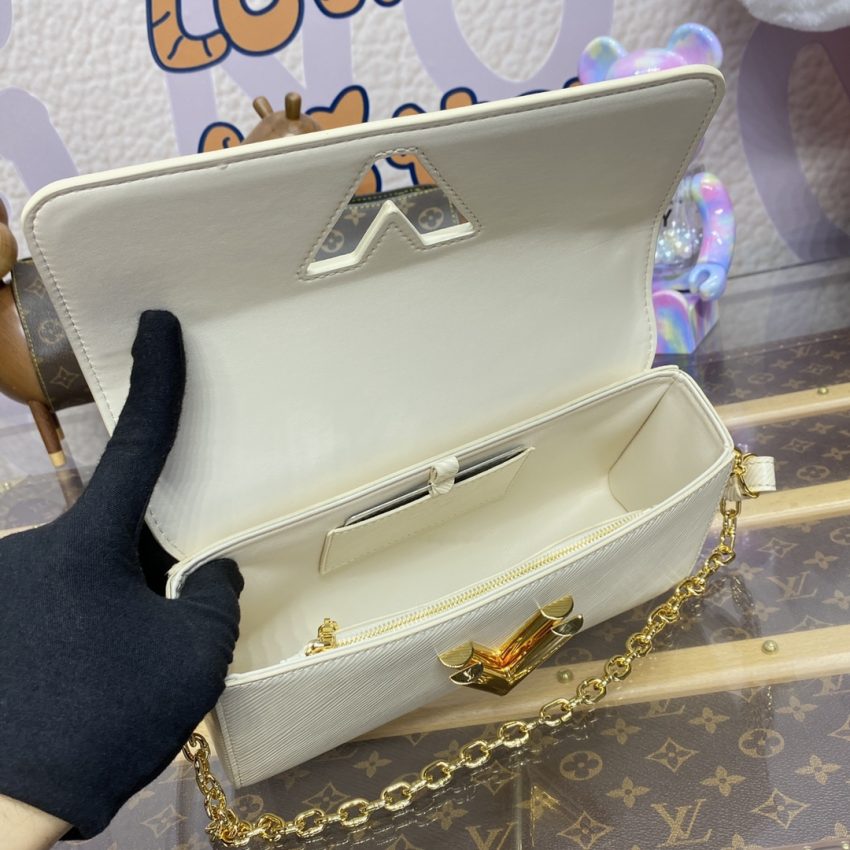Replica Louis Vuitton Twist West Pochette White - near-authentic luxury replica handbag