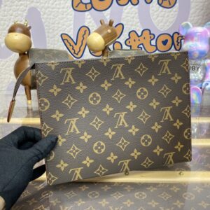 Replica Louis Vuitton Pochette Voyage Canvas Brown - top-tier luxury replica shoulder bag