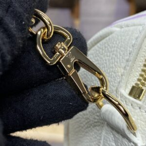 Replica Louis Vuitton Speedy Bandouliere 20 White Purple - premium-grade designer purse dupe